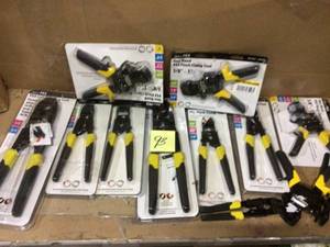 MIX LOT OF Apollo 38 in. to 1 in. 1-Hand PEX Pinch Clamp Tool &amp MISC Customer Returns See Pictures&nbsp