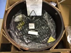 Hampton Bay Quadripod 26 in. Round Fire Pit Customer Returns See Pictures&nbsp