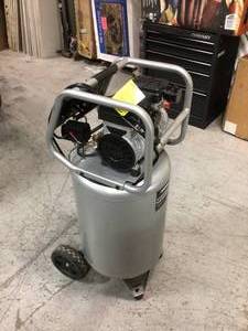20 Gal. Vertical Electric-Powered Silent Air Compressor by Husky Customer Returns See Pictures
