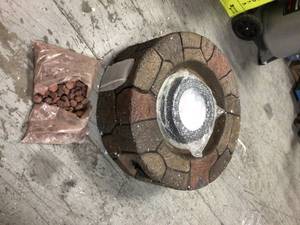 29.5 in. Outdoor Round 50000 BTU Gas Fire Pit with Lava Rocks by Tatayosi