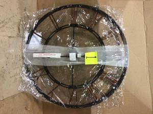 Metal Fusion 28 in. H x 28 in. W Round Wall Clock Customer Returns See Pictures&nbsp