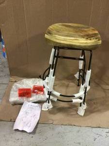 Carolina Cottage Diya 25 in. Natural Stationary Stool (Set of 2) Customer Returns See Pictures&nbsp