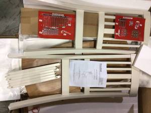 Scottsbury Ivory Wood Dining Chair with Slat Back and Honey Finish Seat (Set of 2) (16.7 in. W x 38.7 in. H)Customer Returns See Pictures&nbsp