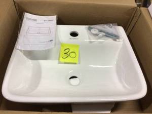 St. Tropez Wall Mount Sink in White Customer Returns See Pictures&nbsp