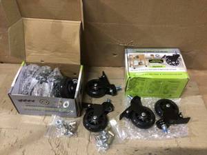 Slipstick 3 Inch Rubber Caster Wheels with Brake Locks (4 Pack) Heavy-Duty Rollerblade Style Castors with 38 Customer Returns See Pictures&nbsp