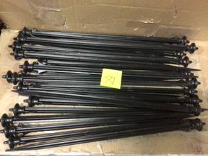 Colonial Black Ground Pole (24-Pack) Customer Returns See Pictures&nbsp
