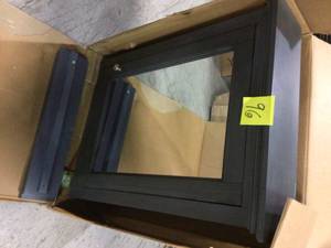 Cottage 23-58 in. x 29 in. Surface Mount Medicine Cabinet in Harbor Blue Customer Returns See Pictures&nbsp