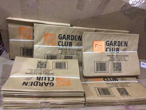 The Home Depot 30 Gal. Paper Lawn and Leaf Bags (50-Pack) Customer Returns See Pictures&nbsp