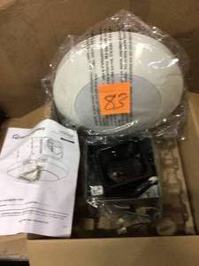 Homewerks Worldwide Decorative White 80 CFM Ceiling Mount Bathroom Exhaust Fan with LED Light&nbsp&nbspCustomer Returns See Pictures&nbsp