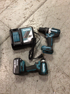 18-Volt LXT Lithium-Ion Brushless Cordless Hammer Drill and Impact Driver Combo Kit (2-Tool) w (1) 4Ah Batteries, Bag by Makita