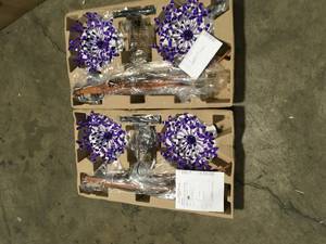 lot 12 image: Lot of 2 24 Inch Single Bathroom Vanity In White - Elegant Lighting VF19024WH  see pictures