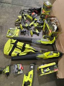 lot 24 image: Lot of assorted Ryobi Power Tools various conditions customer returns see pictures