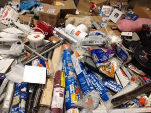 lot 6 image: Lot of assorted misc items, hardware, tools etc see pictures