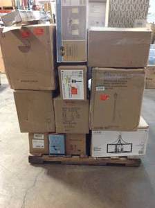 lot 15 image: Pallet with assorted lighting various models and conditions customer returns  see pictures