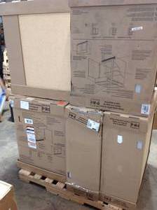 lot 16 image: Pallet with assorted Kitchen Cabinets see pictures