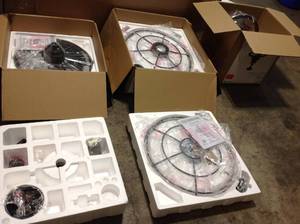 lot 37 image: Lot of assorted ceiling fans see pictures