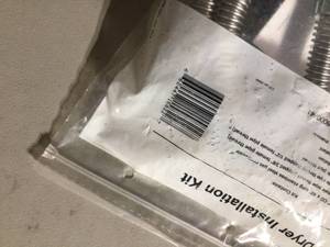 lot 3 image: Gas dryer installation kit