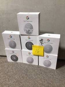 lot 16 image: Lot of 7 assorted and mixed  nest thermostats not checked customer returns see pictures