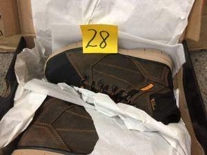 lot 28 image: Wolverine Mens Rigger Waterproof 6 in. Work Boots - Soft Toe - Brown Size 9.5(W) new