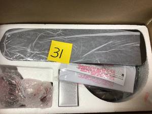 lot 31 image: Trice 52 in. LED Gunmetal Ceiling Fan with Light Kit see pictures