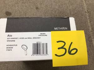 lot 36 image: Aio Handset Hose and Wall Bracket New