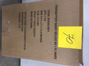 lot 70 image: BATTERY DADDY DELUXE 186 Battery Organizer & Case with Tester - NEW