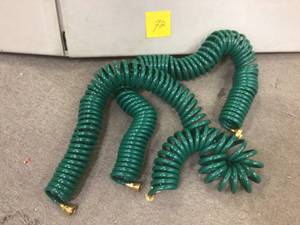 lot 72 image: Lot of 2 coil waterhoses see pictures