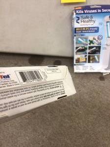 lot 83 image: Lot of 2 Safe and Healthy Disinfecting UV Light see pictures