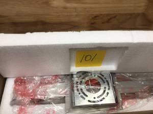 lot 101 image: Keighley 18 in. Chrome LED Crystal Vanity Light Bar by Home Decorators Collection