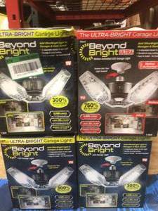 lot 107 image: Lot of 4 3500 Lumens 11.5 in. Single Pole Occupancy LED Flush Mount Garage Light by BEYOND BRIGHT