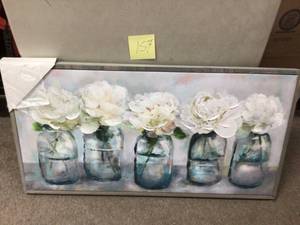 lot 157 image: Fresh Picked Flowers in a Vase Painting