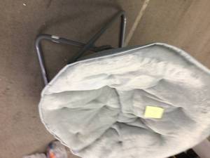 lot 159 image: Faux Fur Saucer Chair
