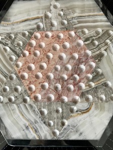 lot 36 image: Marble Chinese Checker Board