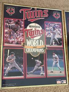 lot 76 image: Minnesota Twins Framed Art