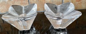 lot 100 image: Orrefors Candle Holders