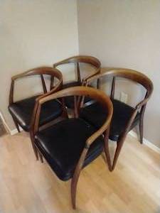 4 Mid Century Chairs