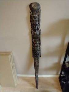 Wooden Tusk Carving