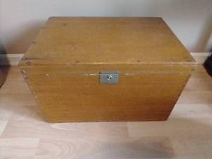 Vintage Latching WoodMetal Box