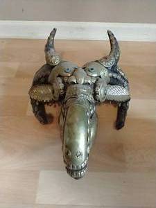 Decorated Ceremonial Goat Skull