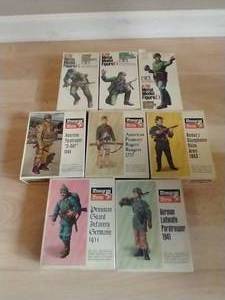 8 Vintage Metal Soldier Models