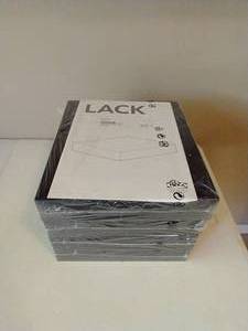 4 IKEA Lack Hanging Wooden Shelves - NEW