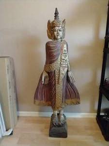 Vintage Wooden Thai Buddha