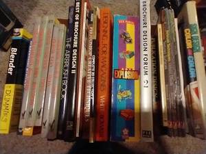 Box of Graphic Design Themed Books