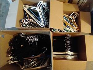 4 Big Boxes of Hangers