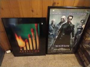 2 Framed Posters