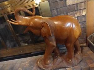 Wooden Elephant Statue