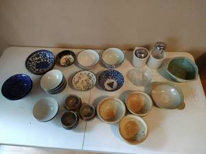 Huge Lot of Pottery Bowls
