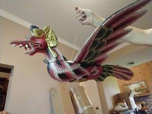 Balinese Wooden Dragon Mobile