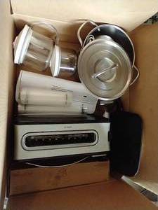 Box of Kitchen Appliances