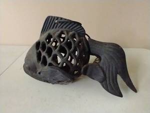Heavy Wrought Iron Hanging Fish